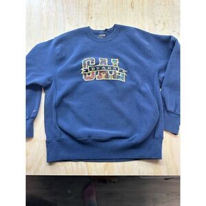 Vintage Cal Berkley Bears Crew Neck Embroidered Jansport XL Made USA Unisex